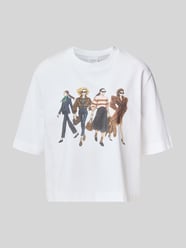 t-shirt o kroju relaxed fit z czystej bawełny od Rich & Royal - 17