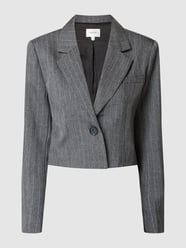 Korte blazer met stretch, model 'Alina' van Gestuz Grijs / zwart - 38
