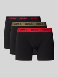 Trunks mit elastischem Label-Bund im 3er-Pack Modell 'BOXER BRIEF' von HUGO - 1