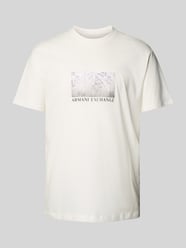 T-Shirt mit Label-Print von ARMANI EXCHANGE - 12