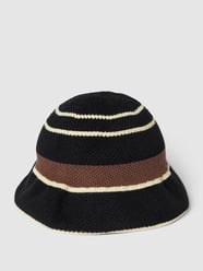 Bucket Hat mit Kontraststreifen Modell 'PANAMA' von Jack & Jones Schwarz - 42