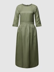 Midikleid mit gelegten Falten von Esprit Grün - 8