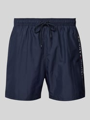 Badeshorts mit elastischem Bund Modell 'ORIGINAL' von Tommy Hilfiger Blau - 4