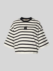 Cropped T-Shirt mit Motiv-Stitching von Smith and Soul - 13