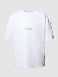 Oversized T-Shirt mit Label-Print von Pegador Weiß - 35