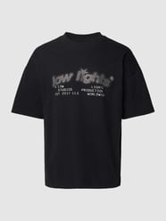 T-shirt met statementprint van Low Lights Studios Zwart - 11