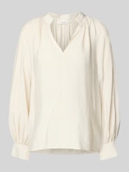 Blouse van viscosemix met serafinohals van Christian Berg Woman - 32