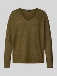 Sweter o kroju regular fit z dekoltem w serek model ‘RICA LIFE’ od Only - 38