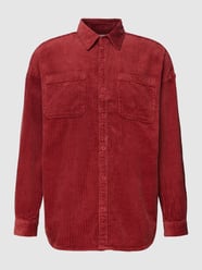 Freizeithemd aus Cord mit Brusttaschen von Esprit Rot - 45