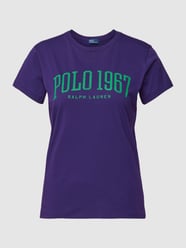 T-Shirt mit Label-Print von Polo Ralph Lauren Lila - 32