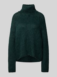 Gebreide pullover met opstaande kraag, model 'Annalisa' van MSCH Copenhagen Groen - 31