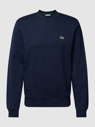 Sweatshirt in Melange-Optik von Lacoste Blau - 40