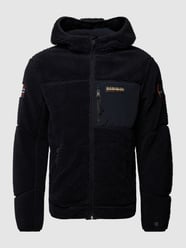 Sweatjacke mit Teddyfell Modell 'YUPIK' von Napapijri Schwarz - 12