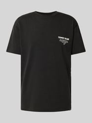 T-Shirt mit Label-Print von Tommy Jeans Schwarz - 20