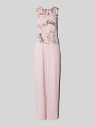 Jumpsuit mit floralem Motiv-Print von Christian Berg Cocktail Pink - 9