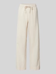 Straight fit linnen broek met steekzakken, model 'Sonar' van Neo Noir - 26