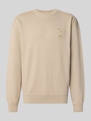 relaxed fit sweatshirt van puur biologisch katoen model 'ICONIC Å GMT' van ARMEDANGELS Beige - 2