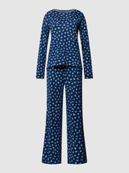 Pyjama mit Streifenmuster von Lauren Ralph Lauren Blau - 37