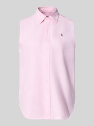Bluzka koszulowa o kroju relaxed fit z czystej bawełny od Polo Ralph Lauren - 38