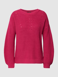 Strickpullover mit Rundhalsausschnitt von More & More Pink - 9