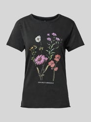 Regular Fit T-Shirt aus reiner Baumwolle mit Motiv-Print Modell 'LUCY LIFE' von Only - 40