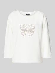 Sweatshirt met labeldetail van monari - 36