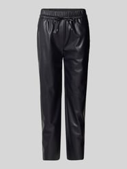 Stoffhose in Leder-Optik von Marc Cain - 8