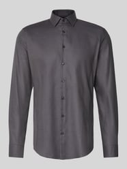 Slim Fit Business-Hemd mit Knopfleiste von Jake*s - 40