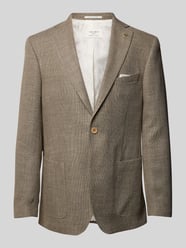 Sakko mit Brustleistentasche und Woll-Anteil Modell 'Sander' von Carl Gross Beige - 4