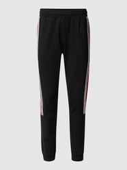 Sweathose mit Kontraststreifen von EA7 Emporio Armani Grau / Schwarz - 3