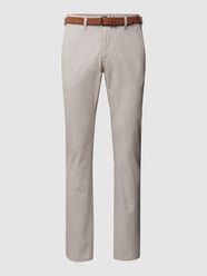 Slim Fit Hose mit Brand-Detail Modell 'JOHN' von MCNEAL Beige - 13