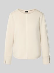 Regular fit sweatshirt met contrasterende naden van s.Oliver BLACK LABEL Beige - 37