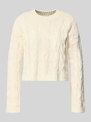 Regular fit gebreide pullover met kabelpatroon model 'ELLY' van ONLY - 36