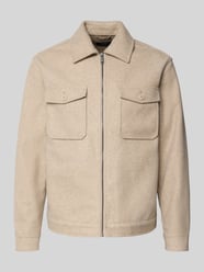 Regular Fit Hemdjacke mit Kentkragen von MCNEAL Beige - 39