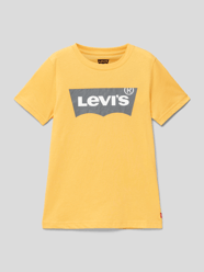 T-Shirt mit Label-Print Modell 'BATWING' von Levi’s® Kids Orange - 2