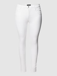 PLUS SIZE jeans met labeldetails, model 'AUGUSTA' van ONLY CARMAKOMA Wit - 43