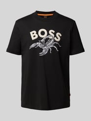 T-Shirt mit Label-Motiv-Print Modell 'Bossfish' von BOSS Orange - 12