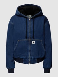 Jeansjack met capuchon, model 'ACTIVE' van Carhartt Work In Progress Blauw - 3