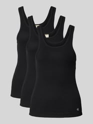 Tank Top mit Logo-Stitching Modell 'Scoop' im 3er-Pack von Calvin Klein Underwear - 36