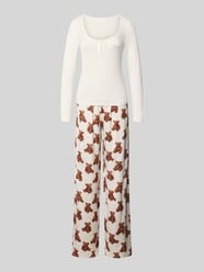 Pyjama aus Viskose-Mix Modell 'ARIA' von GUESS Beige - 41
