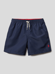 Korte broek met contrasterende details van Polo Ralph Lauren Kids Blauw - 37