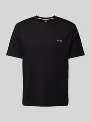 T-Shirt mit Label-Stitching von BOSS Schwarz - 34