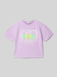 krój regular fit t-shirt z mieszanki bawełny od s.Oliver RED LABEL - 11