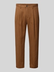 Spodnie z tylnymi kieszeniami model 'PANTALACCIO LINO' od MARKUP - 4