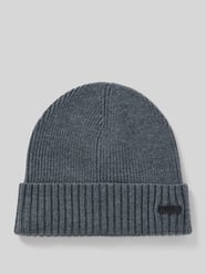 Czapka beanie z naszywką z logo model ‘Fati’ od BOSS - 21