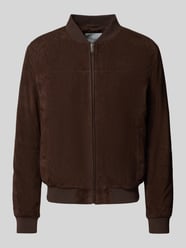 Lederjacke mit Stehkragen und Reißverschluss von Profuomo - 19