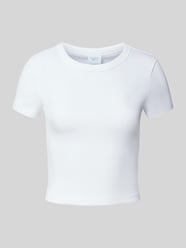 T-shirt met geribde ronde hals van Gina Tricot - 7