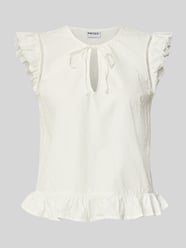 Regular Fit Blusentop aus reiner Baumwolle Modell 'GOLDIE' von PIECES - 47