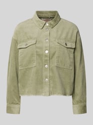 Jacke aus Cord mit Umlegekragen Modell 'MARINA' von Only Grün - 7