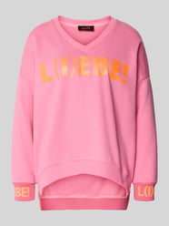 Oversized Sweatshirt mit Statement-Print von miss goodlife Pink - 34